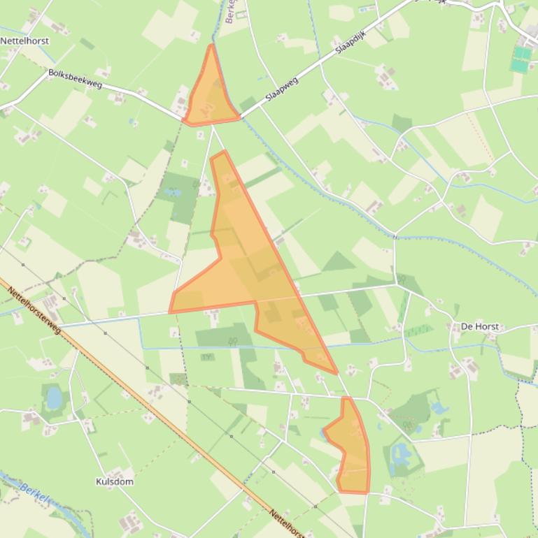 Kaart van postcodegebied 7274GK.
