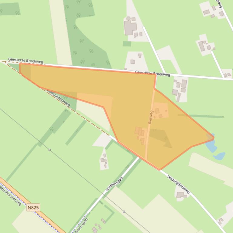 Kaart van postcodegebied 7274GR.