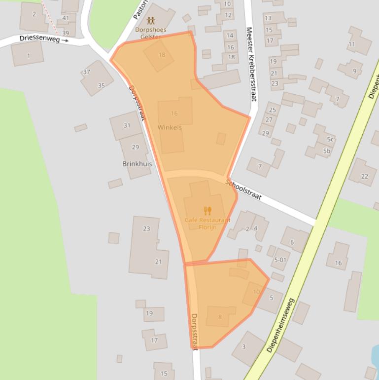 Kaart van postcodegebied 7275AC.