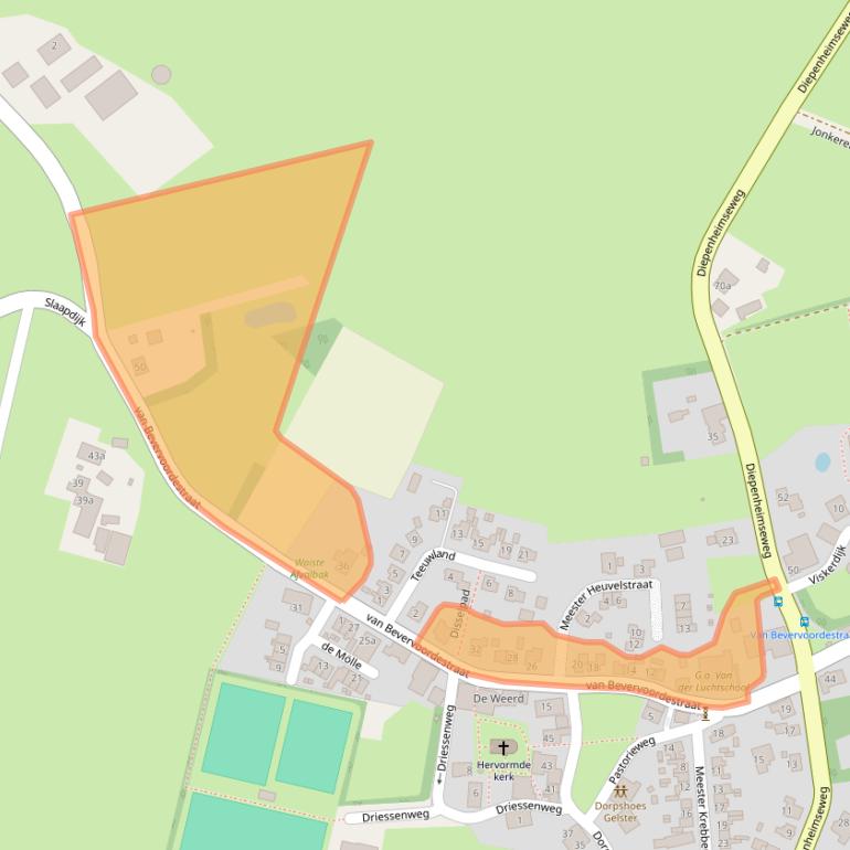 Kaart van postcodegebied 7275AG.