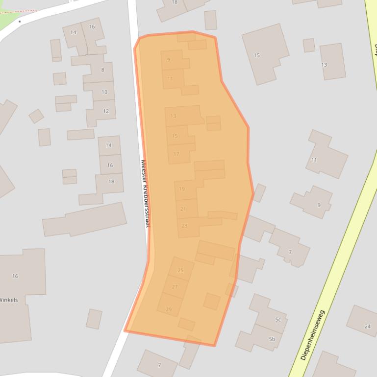 Kaart van postcodegebied 7275AK.