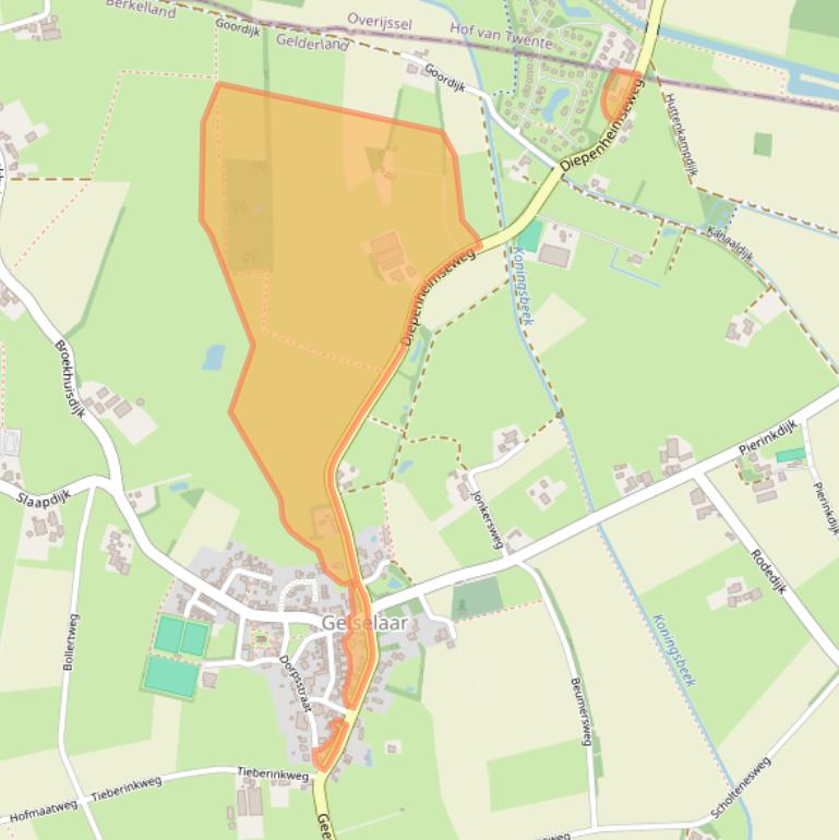 Kaart van postcodegebied 7275AP.