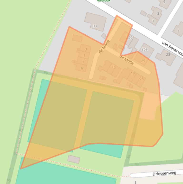 Kaart van postcodegebied 7275AS.