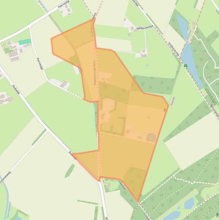 Kaart van postcodegebied 7275BC.