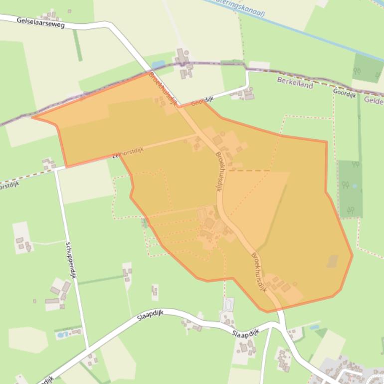 Kaart van postcodegebied 7275CB.