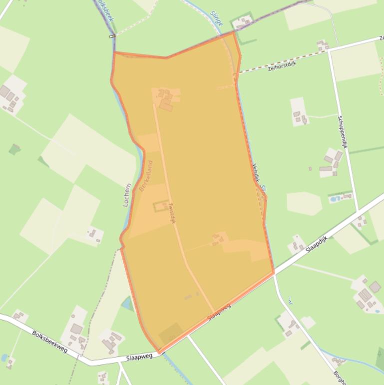 Kaart van postcodegebied 7275CG.