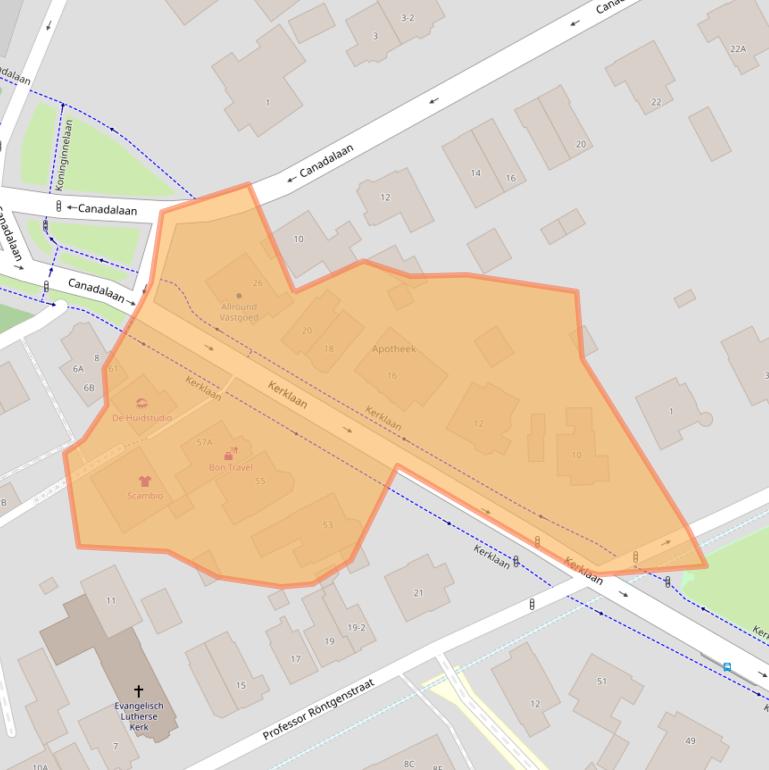 Kaart van postcodegebied 7311AE.