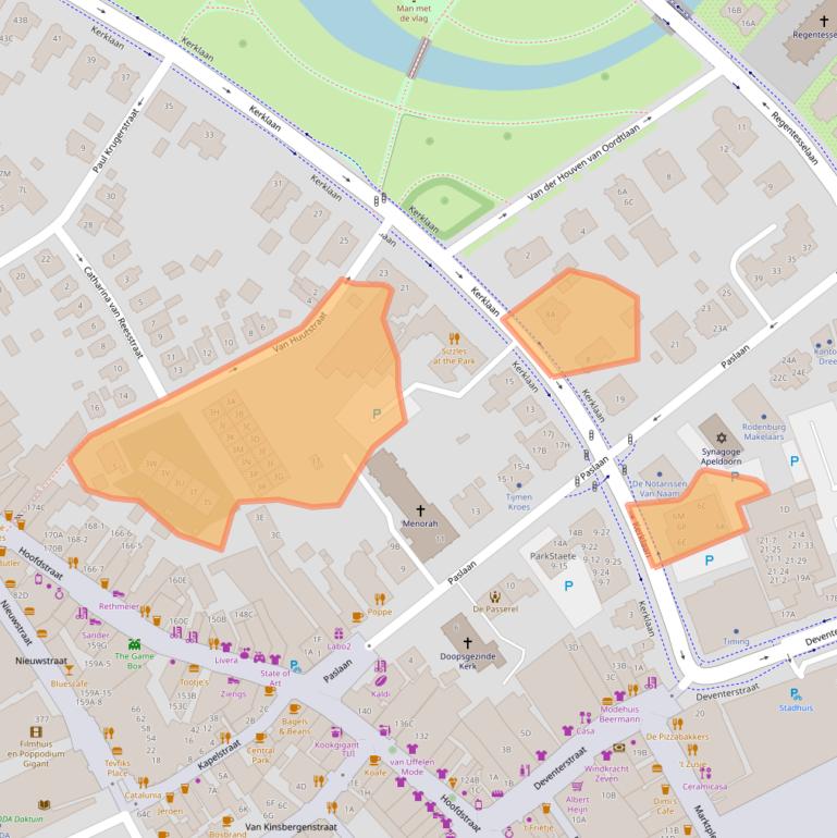 Kaart van postcodegebied 7311AG.