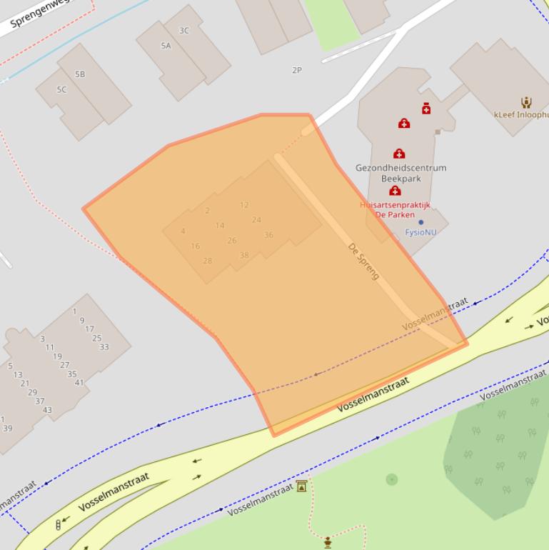 Kaart van postcodegebied 7311AS.