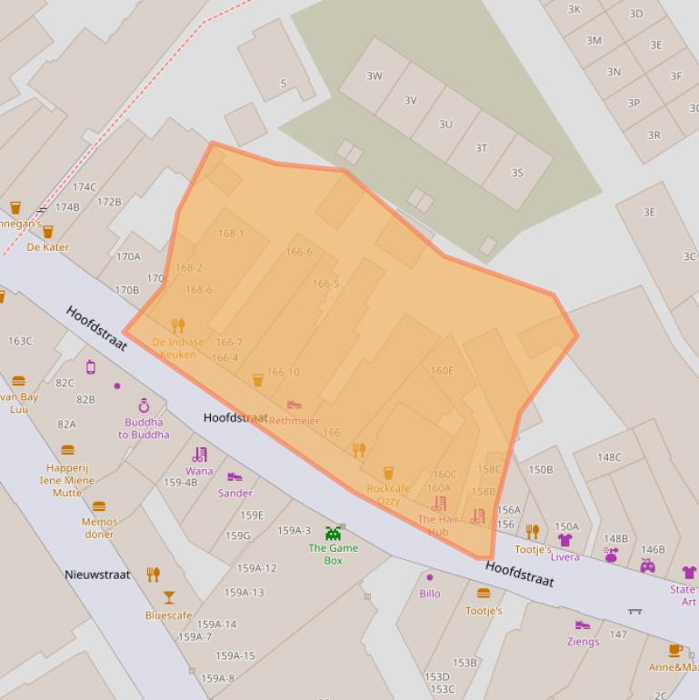 Kaart van postcodegebied 7311BC.