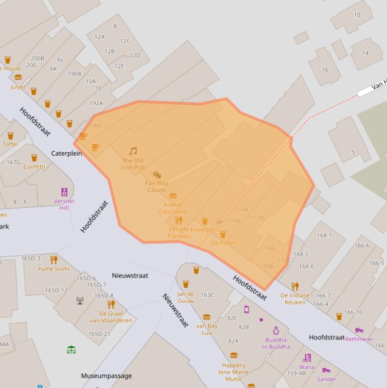 Kaart van postcodegebied 7311BD.