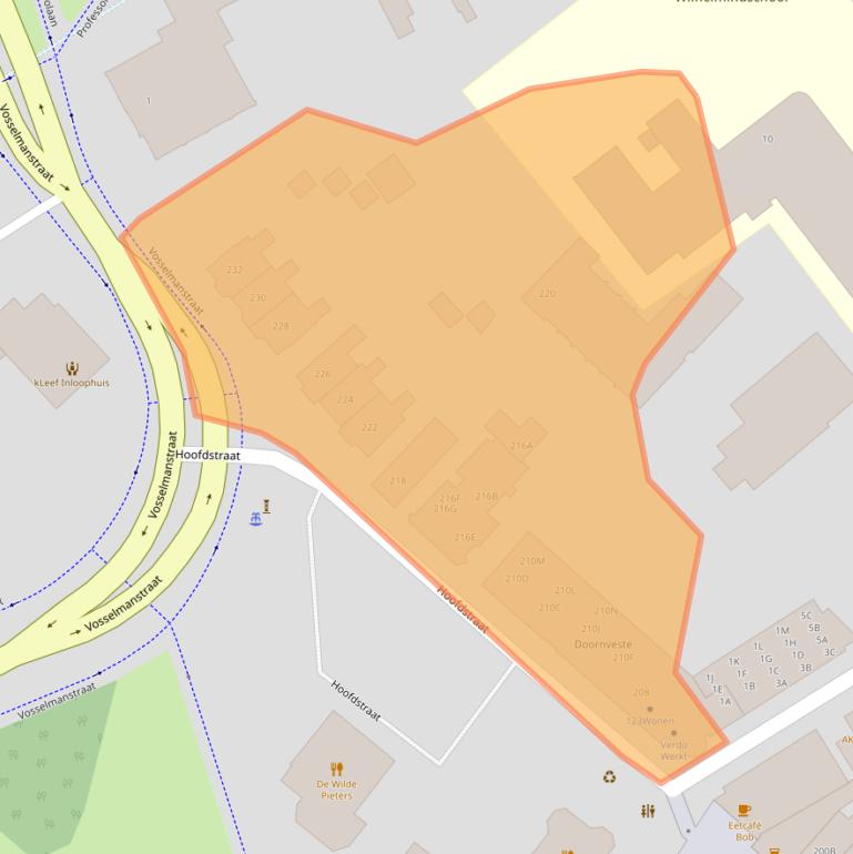 Kaart van postcodegebied 7311BG.