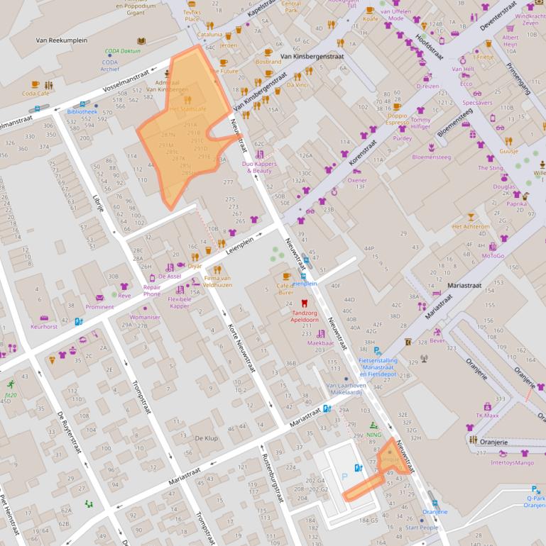 Kaart van postcodegebied 7311BP.