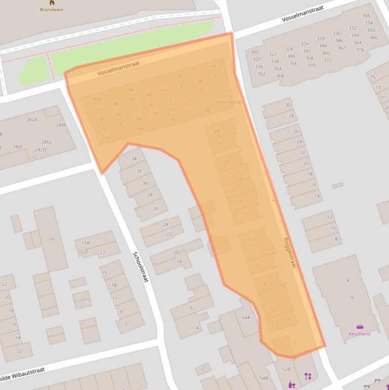 Kaart van postcodegebied 7311CA.