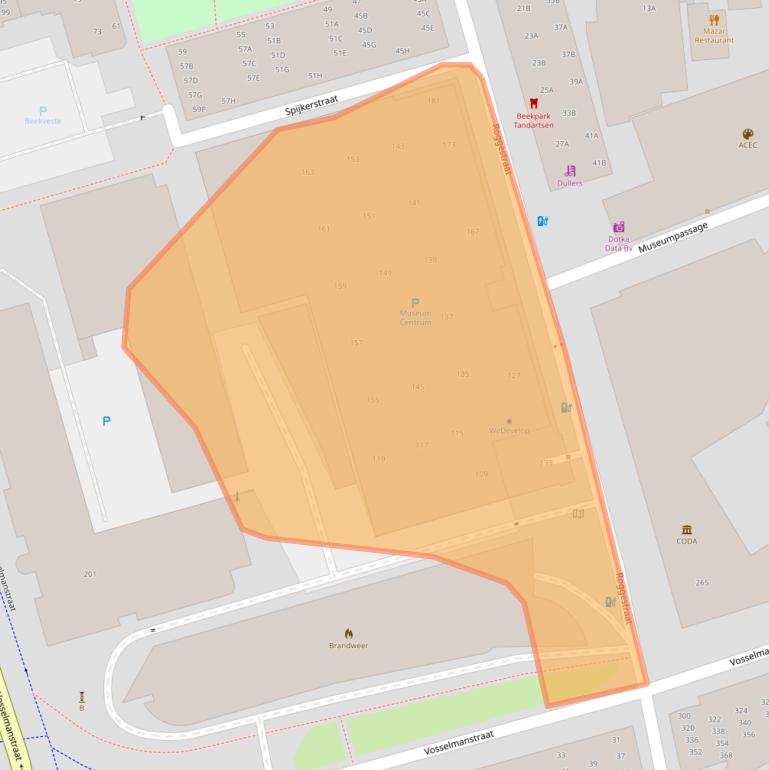 Kaart van postcodegebied 7311CC.