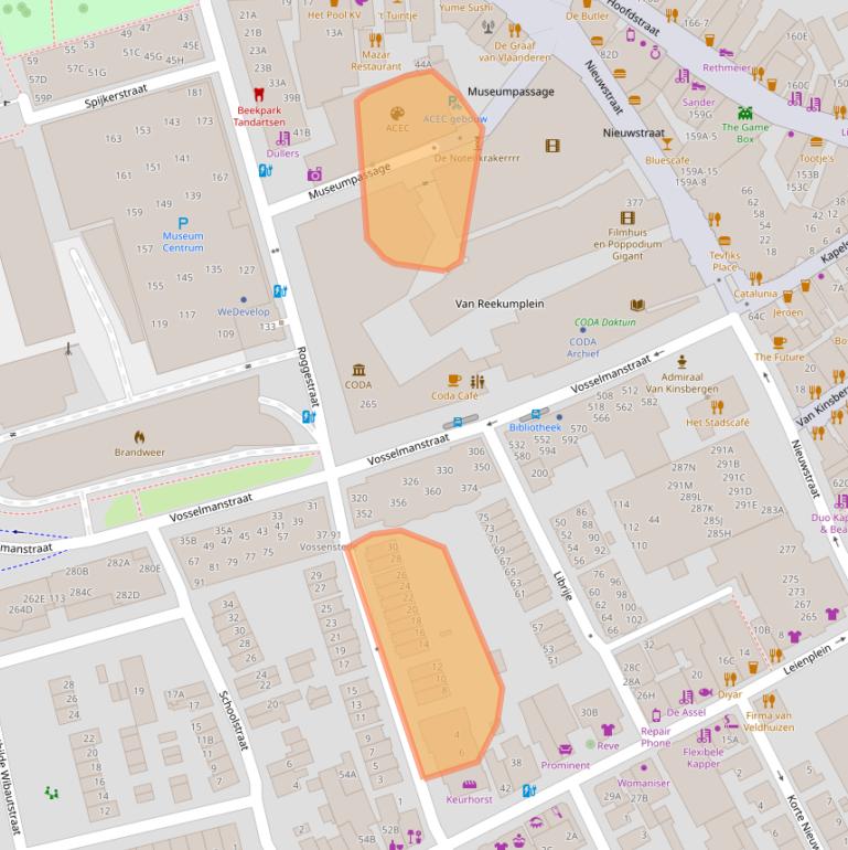 Kaart van postcodegebied 7311CD.