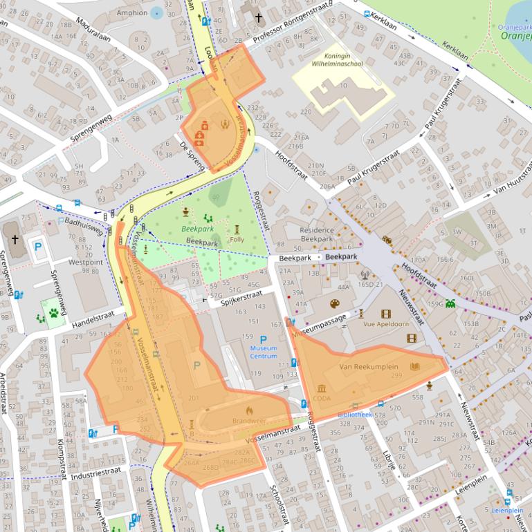 Kaart van postcodegebied 7311CL.