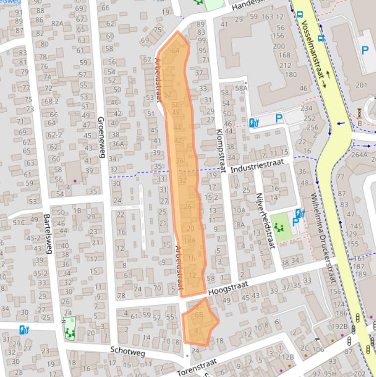 Kaart van postcodegebied 7311CT.