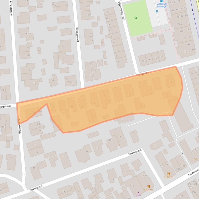 Kaart van postcodegebied 7311CV.