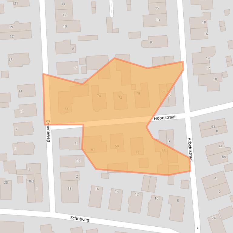 Kaart van postcodegebied 7311CW.