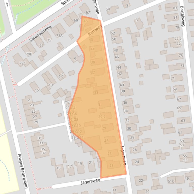 Kaart van postcodegebied 7311DR.