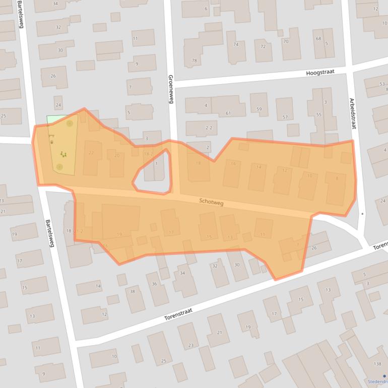 Kaart van postcodegebied 7311DV.