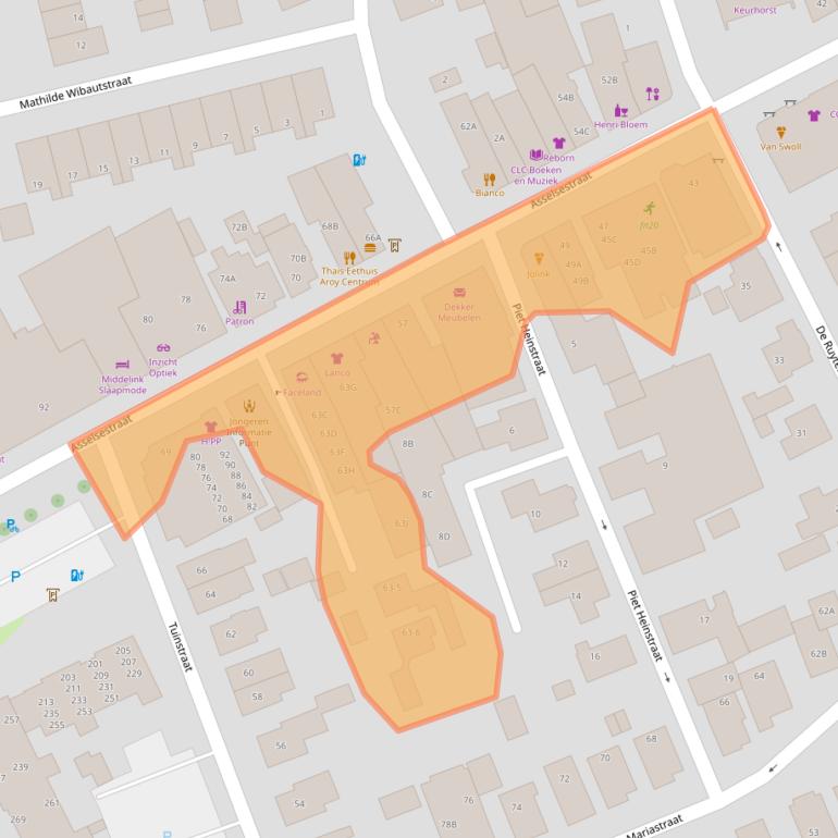 Kaart van postcodegebied 7311ED.