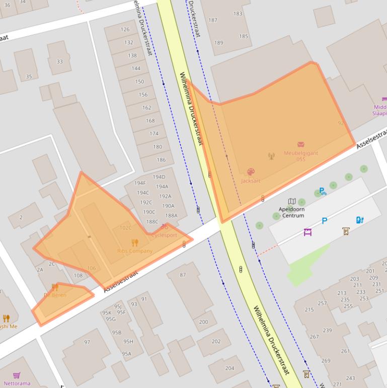 Kaart van postcodegebied 7311ER.