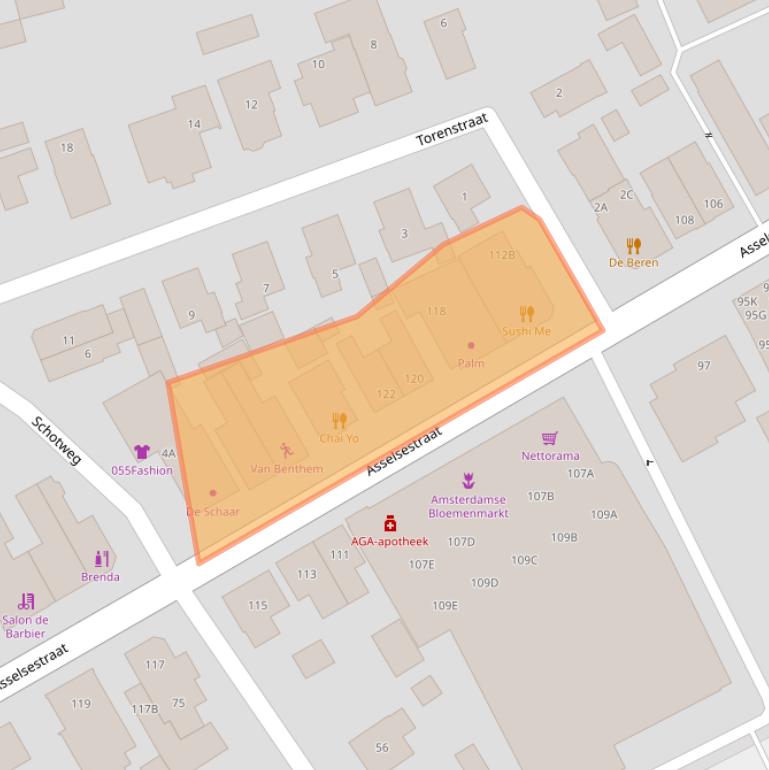 Kaart van postcodegebied 7311ES.