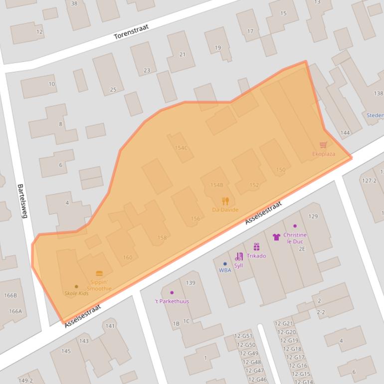 Kaart van postcodegebied 7311EV.