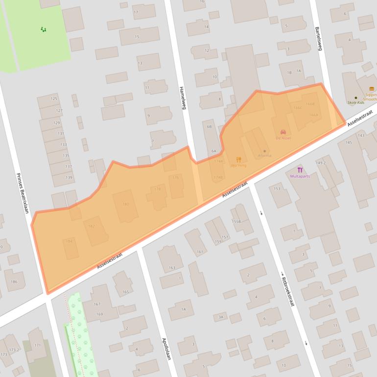Kaart van postcodegebied 7311EW.