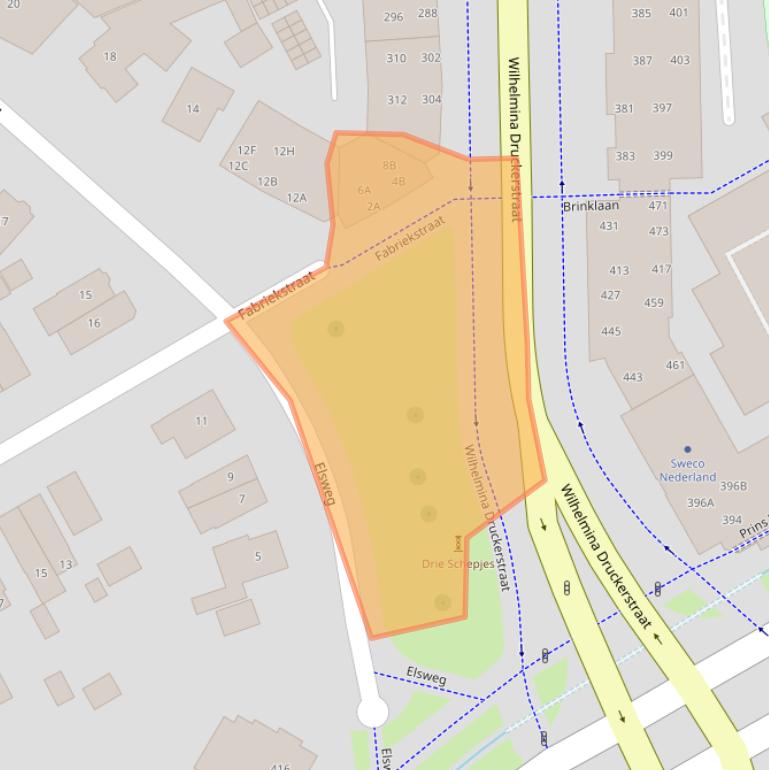 Kaart van postcodegebied 7311GL.