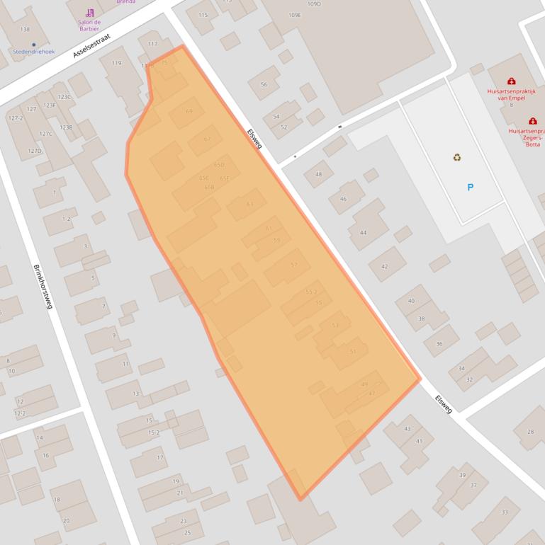 Kaart van postcodegebied 7311GV.