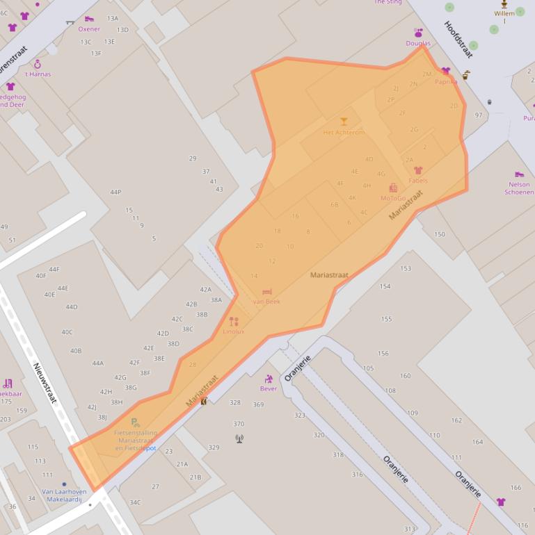 Kaart van postcodegebied 7311HL.