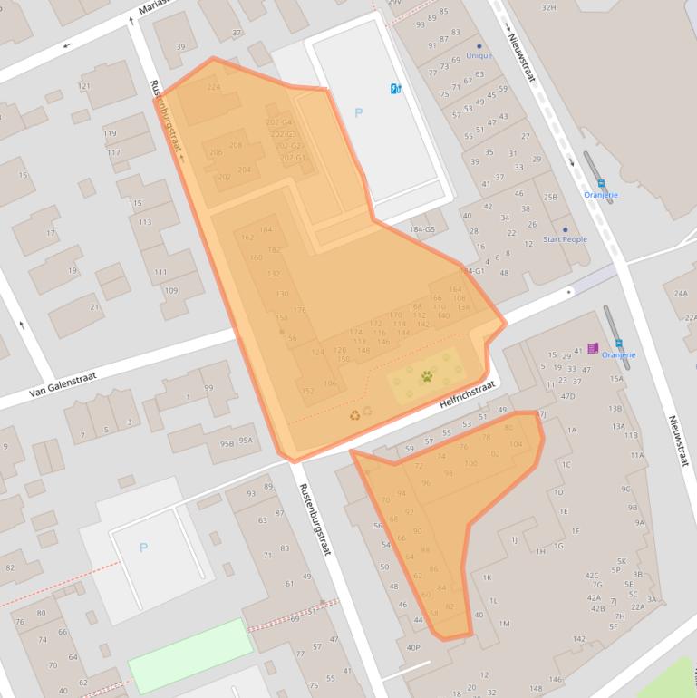 Kaart van postcodegebied 7311JC.