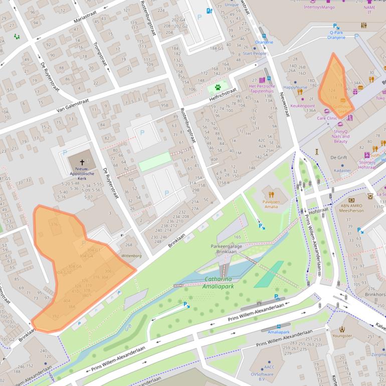 Kaart van postcodegebied 7311JE.