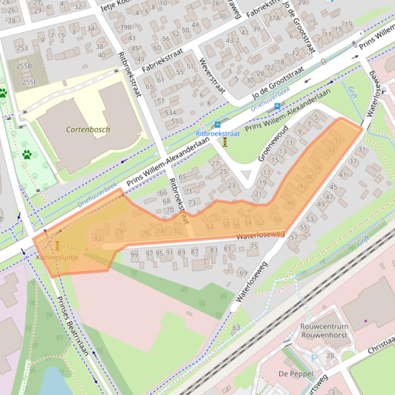 Kaart van postcodegebied 7311JK.