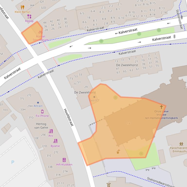 Kaart van postcodegebied 7311KB.