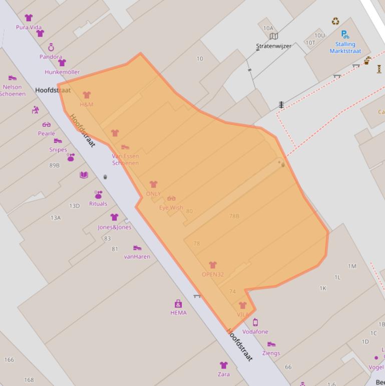 Kaart van postcodegebied 7311KG.