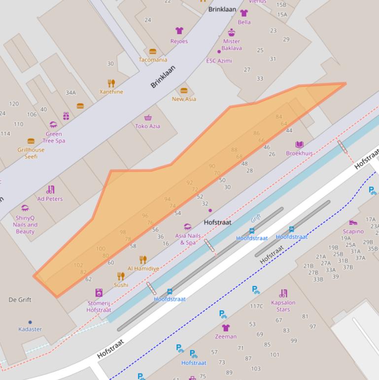 Kaart van postcodegebied 7311KX.