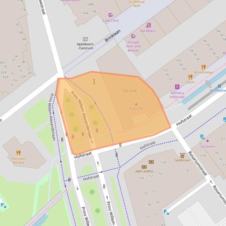 Kaart van postcodegebied 7311KZ.