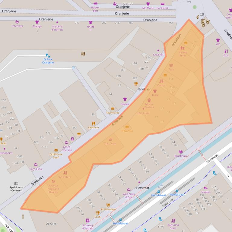 Kaart van postcodegebied 7311LA.