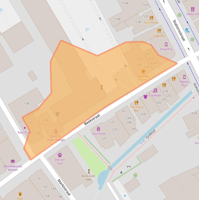 Kaart van postcodegebied 7311LE.