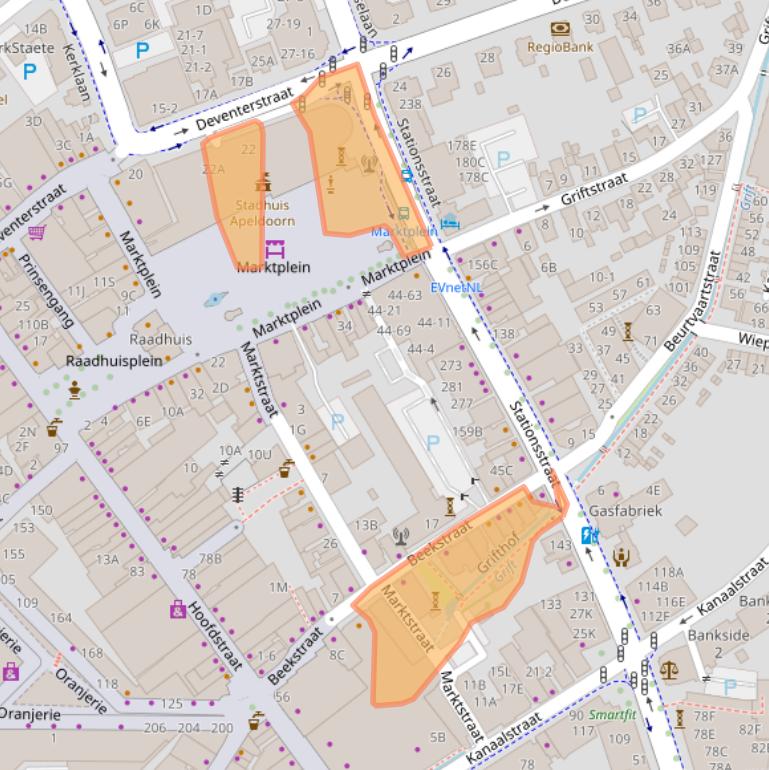 Kaart van postcodegebied 7311LG.