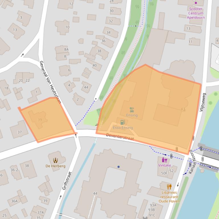 Kaart van postcodegebied 7311LV.