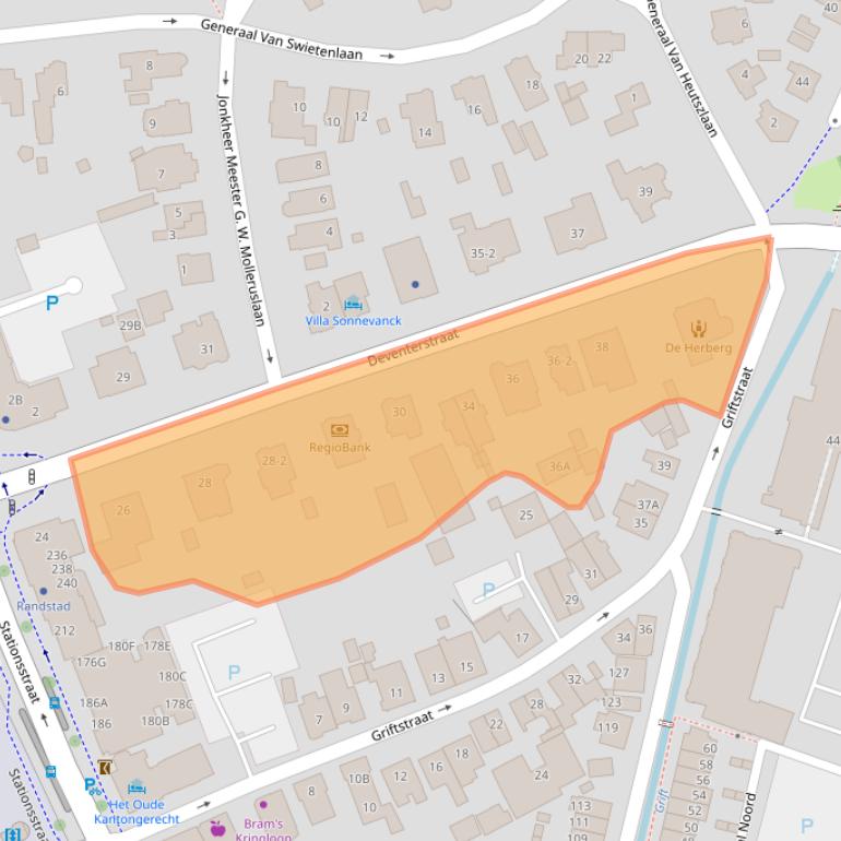 Kaart van postcodegebied 7311LW.