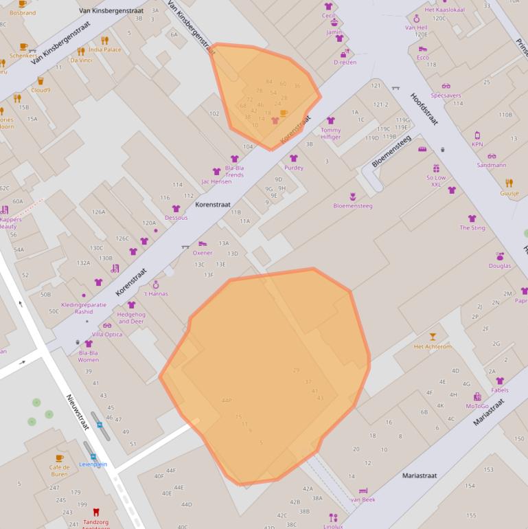 Kaart van postcodegebied 7311LZ.