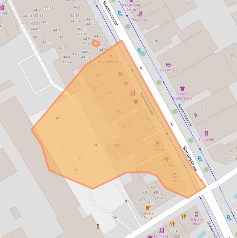 Kaart van postcodegebied 7311ME.