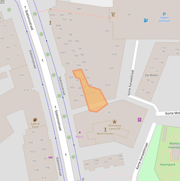 Kaart van postcodegebied 7311MG.