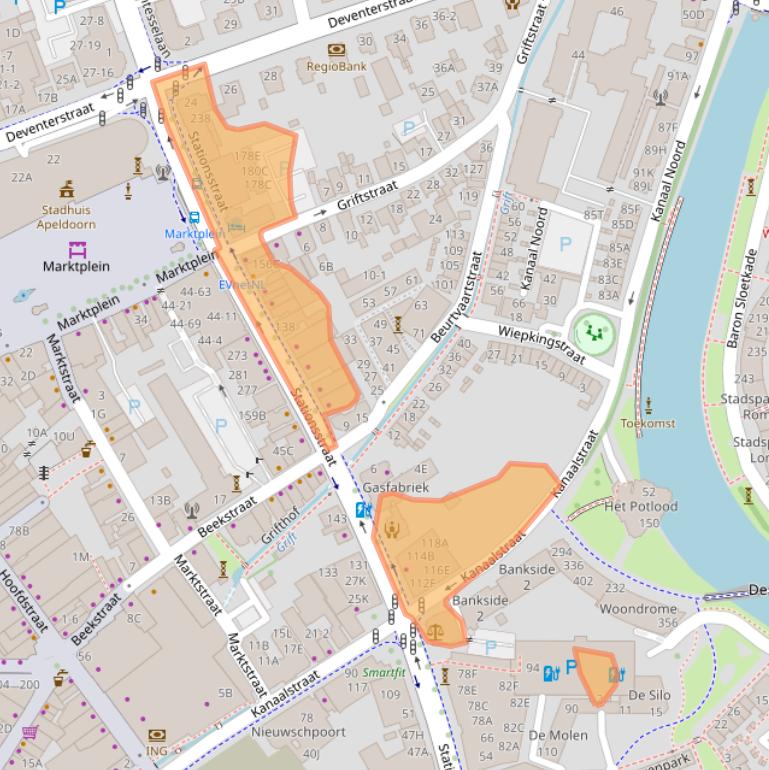 Kaart van postcodegebied 7311MJ.